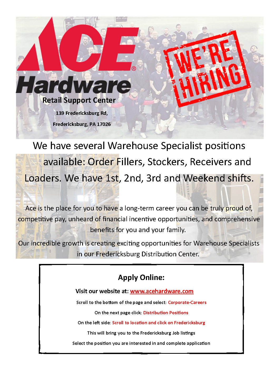 ACE Hardware Retail Support Center | Lebanon County Career and ...